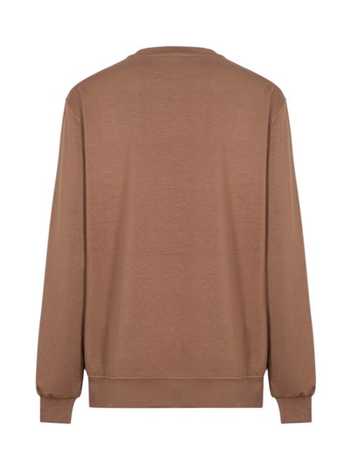 felpa donna girocollo castagna Hinnominate | HMABW02386-TMTM0017MA63